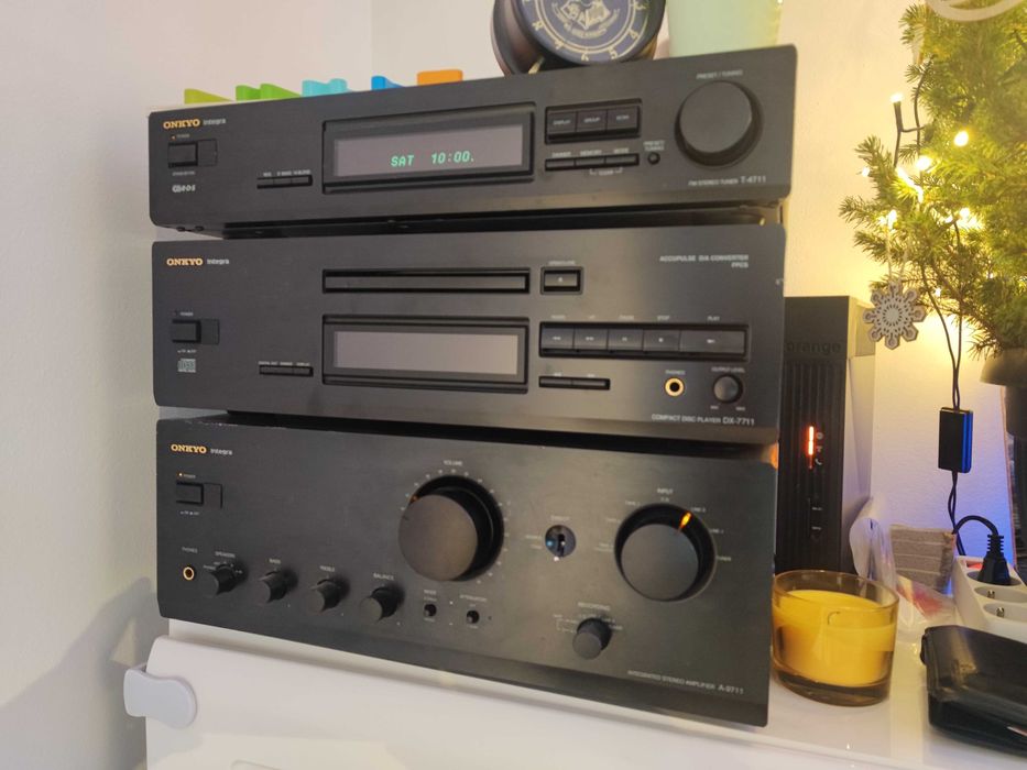 Onkyo Integra zestaw stereo A9711, Dx7711, T4711 + Jamo PP2504