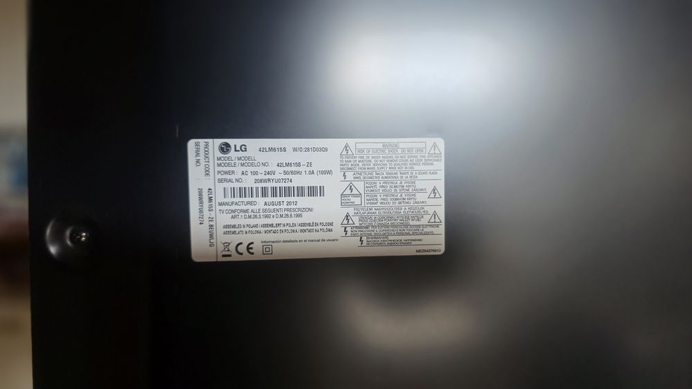 LG 42" Full HD LED (42LM615S) – Excelente Estado –