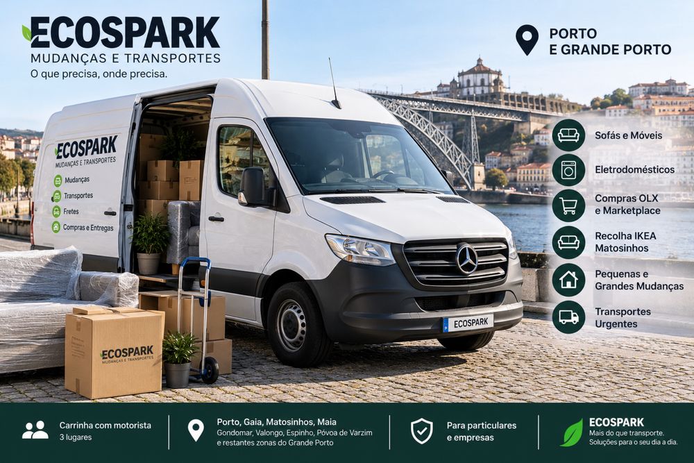 Mudanças e Transportes Porto | Carrinha com Motorista