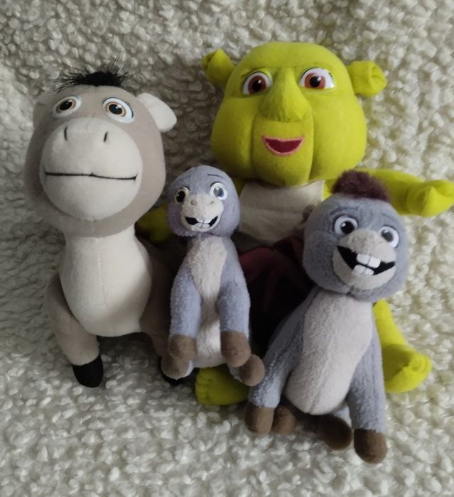 М'які іграшки з мультфільму "Шрек".  4 шт.