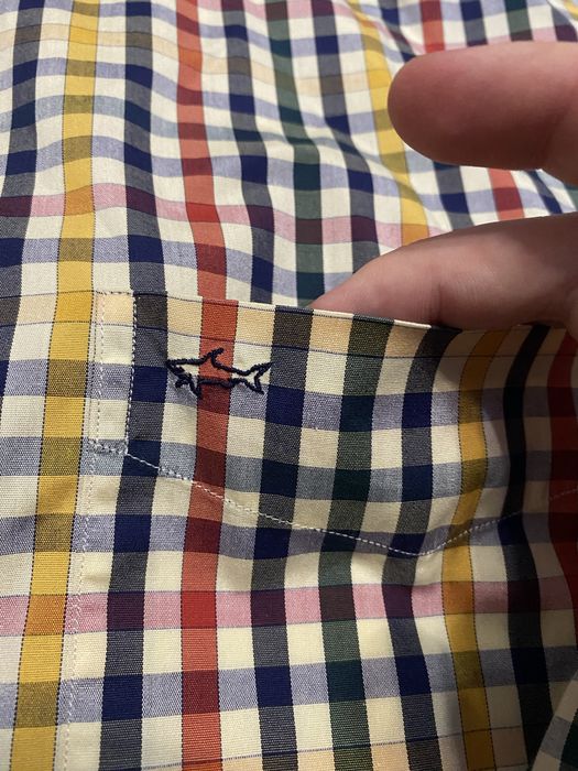 Рубашка чоловіча у клітинку Paul Shark