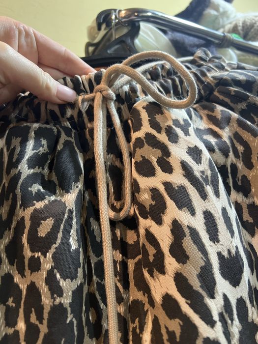 Леопардові штани wide lag