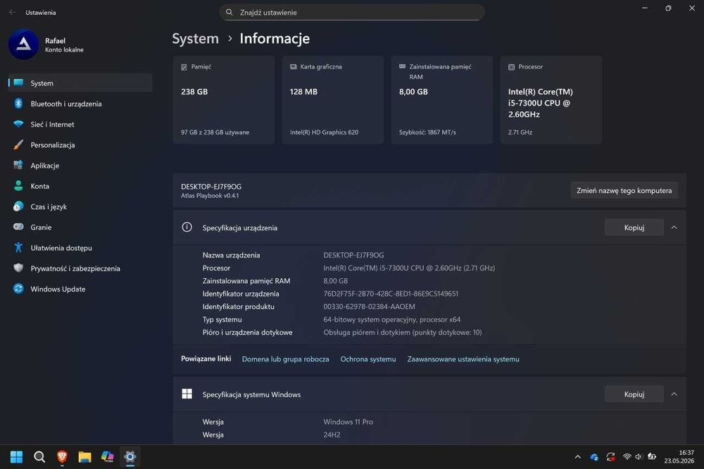 Laptop Microsoft Surface Pro 5