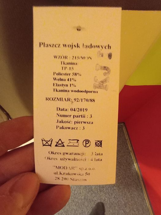 Płaszcz wojsk lądowych