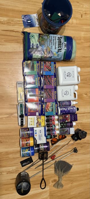 Akwarium morskie z calym sprzetem