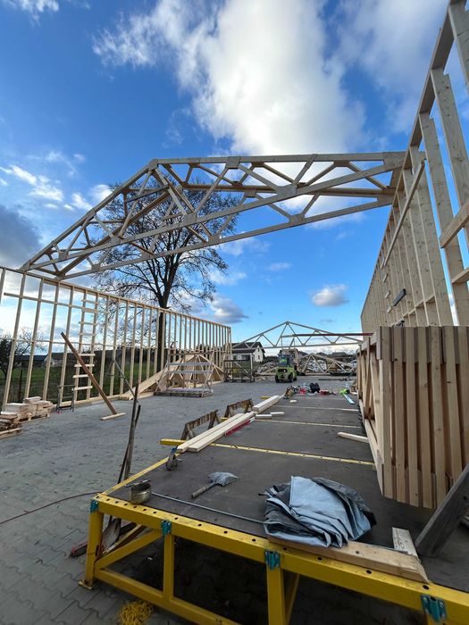 Wiązary dachowe, C24, konstrukcje drewniane