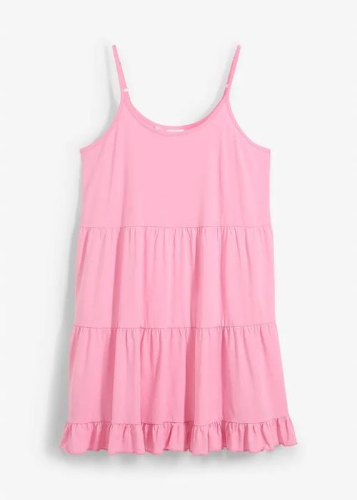 B.P.C długi top na cienkie ramiączka różowy ^52/54