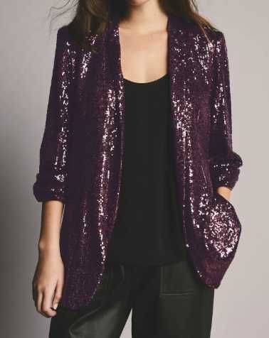 Cekinowa marynarka ·River Island foletowa purpurowa
