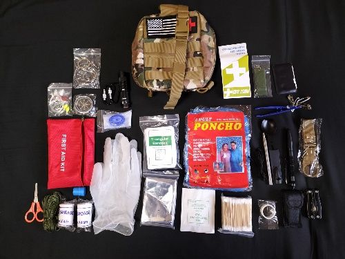 Kit de primeiros socorros/sobrevivência(NOVO)