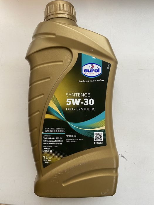 Олива моторна Eurol Syntence 5W-30 1 л VW