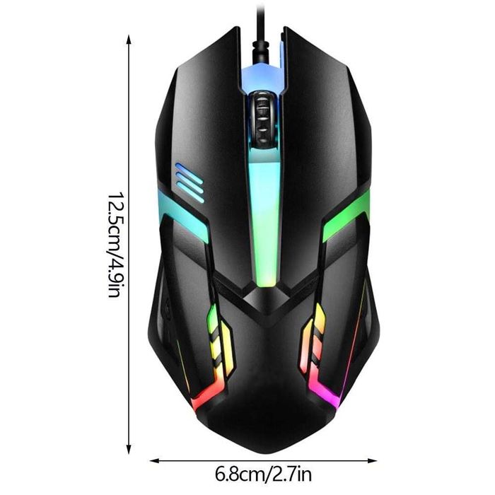 Миша комп'ютерна дротова HAVIT HV-MS4239, з підсвіткою