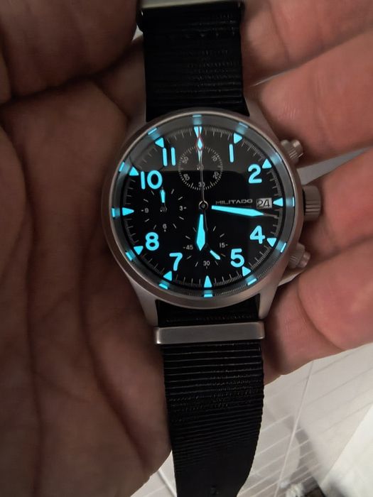MILITADO ML1868-2 chronograf kwarc , szafir,  VK67