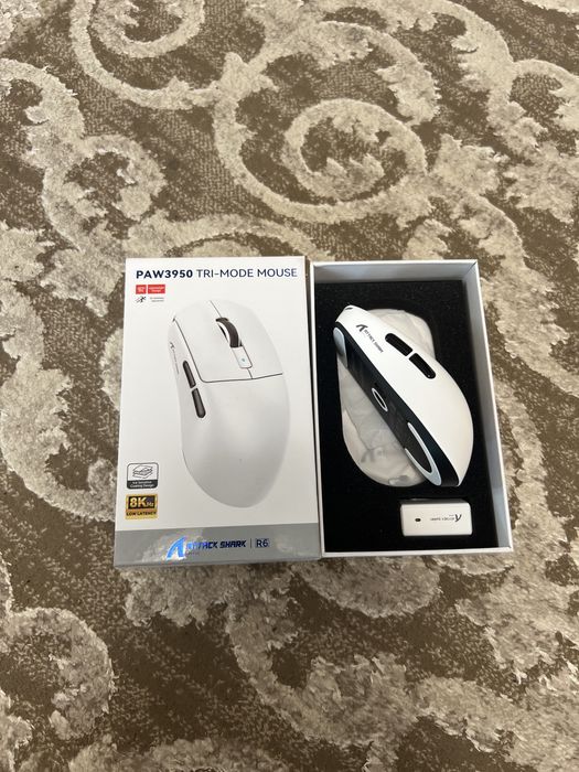 Мишка миша attack shark r6 paw 3950max