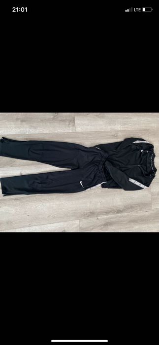 Komplet Nike, czarny bluza + spodnie