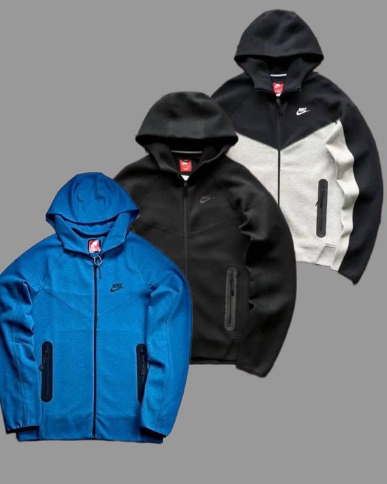 Зіп худі Nike Tech Fleece 2024 | кофта Найк Теч Фліс нова | худі Nike