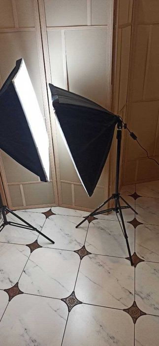 Аренда Постоянного Света \Софтбоксы, 2 шт 60х60 см+лампами 2 шт по 135