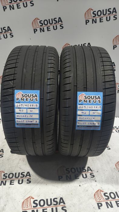 2 pneus semi novos 225-40R18 Michelin - Oferta dos Portes