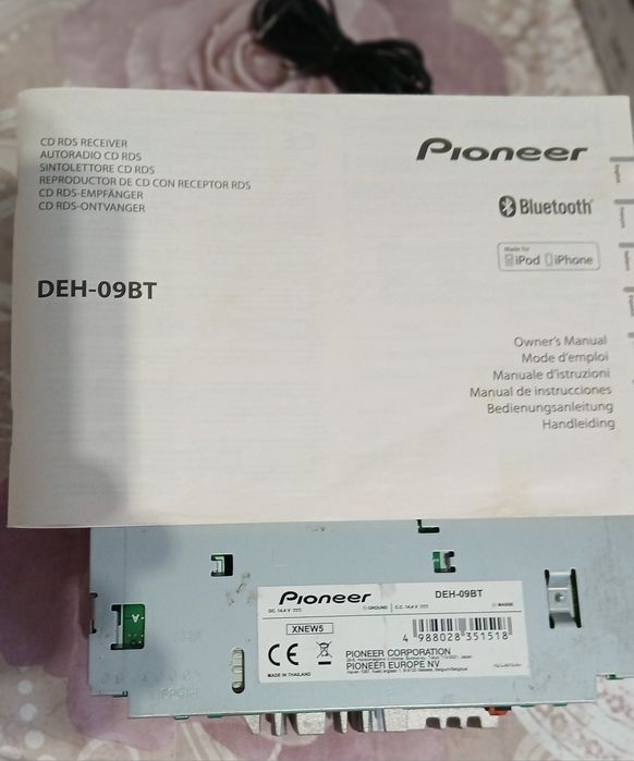 Auto radio com mãos livres Bluetooth