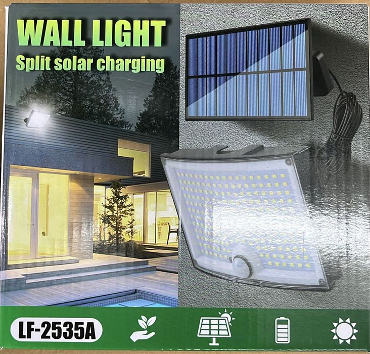 Holofote com painel solar led ultra potente
