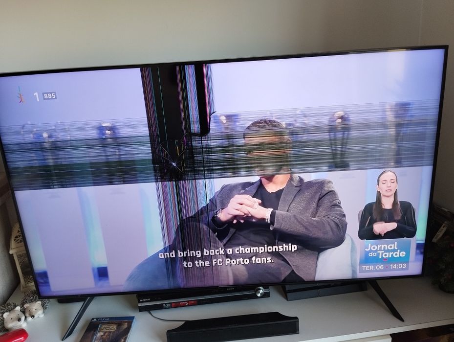 TV Led Samsung 55' para peças