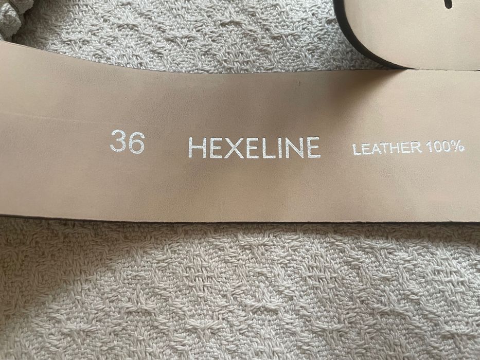 HEXELINE szeroki pasek skóra 100%