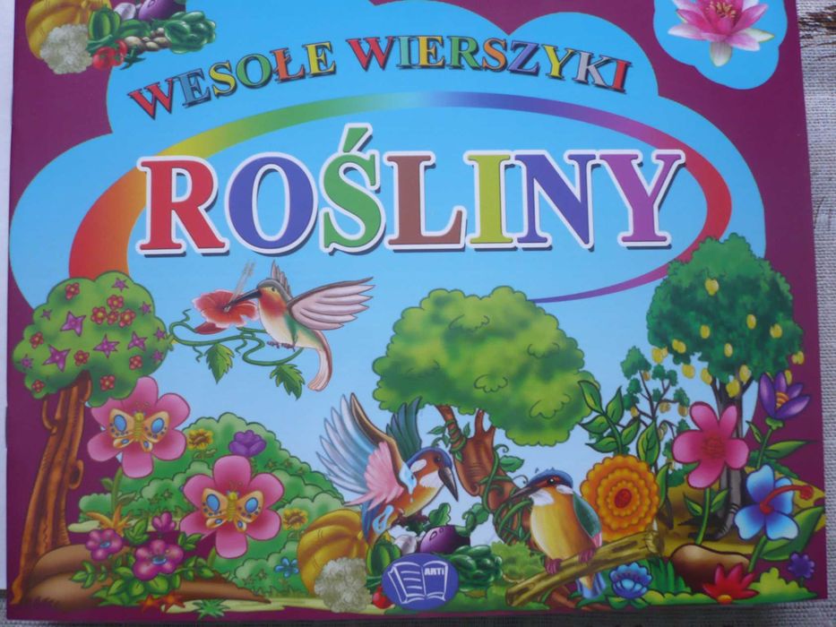 Książeczka edukacyjna "Rośliny" z serii "Wesołe wierszyki" - nowa