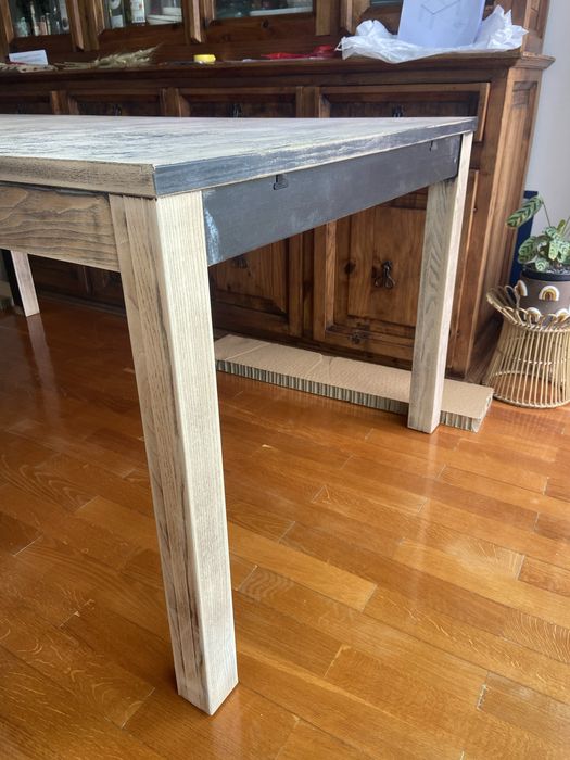 Mesa madeira Ikea para restauro +  6 cadeiras