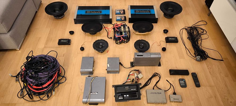 Sistema Som McIntosh / Alpine - Raridade Old School Car Audio