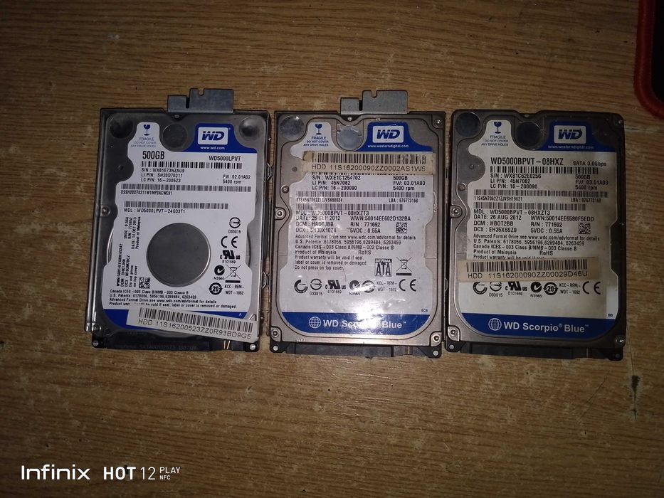 Жорсткий диск HDD 500GB