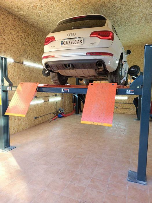 четырехстоечный подъемник 5т под развал схождение