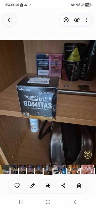 Gomas Shilajit de Ouro com Mel. saborosas e fáceis de integrar na tua rotina diária.