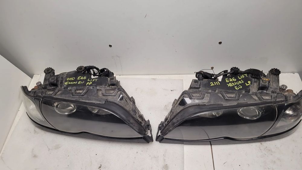 lampy xenon bmw e46 lift l+p
