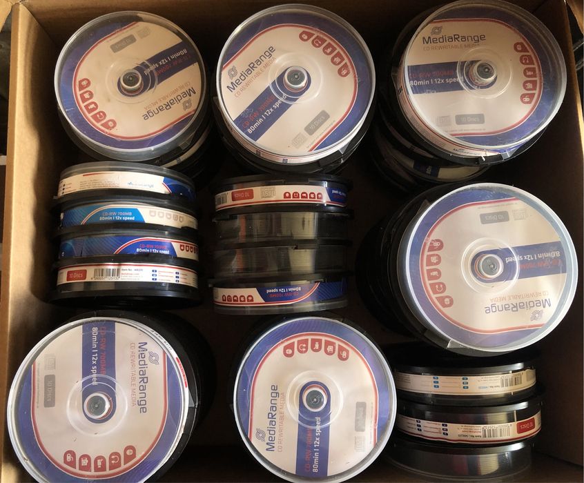 35 Packs de 10 cds regravaveis (CD+R) ou Venda à unidade