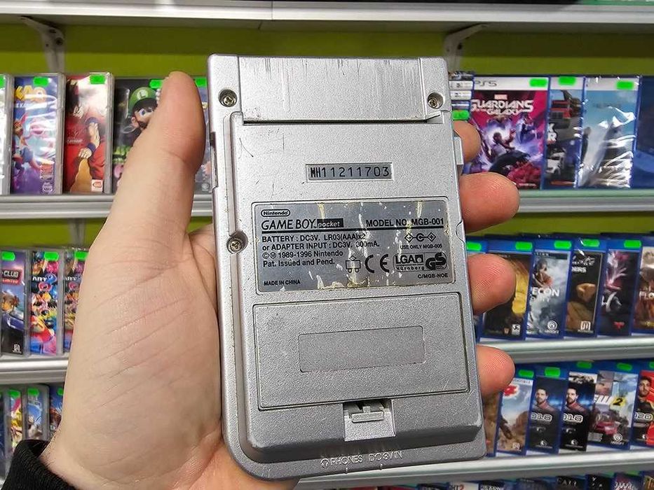 Gameboy Game Boy Pocket Silver + nowy LCD z podświetleniem ZAMIANA