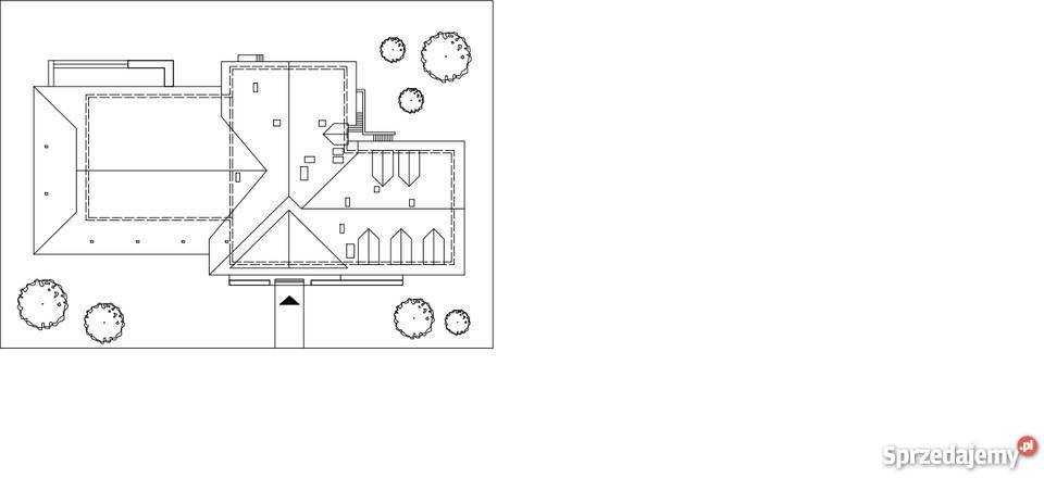 Projekt budynku- rzut z góry Cykada 3 format dwg.