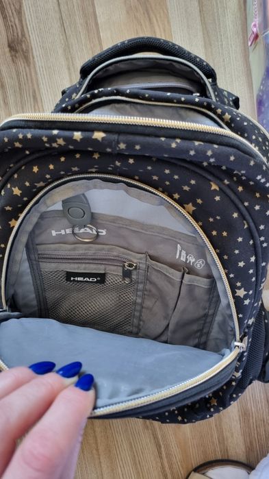 Plecak head i zara szkolne 2 szt + rogal podróżny