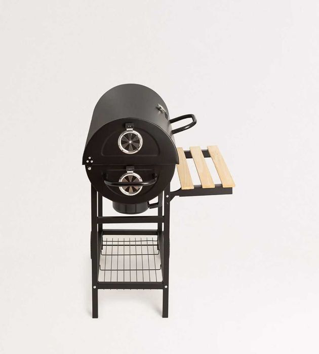 BBQ SMOKEY - Grelhador defumador de carvão com rodas
