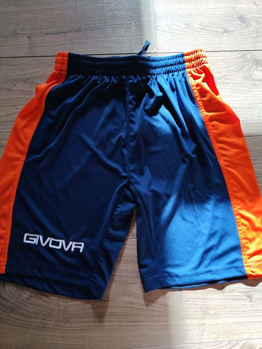 Komplet koszykarski Givova koszulka + spodenki granatowy dla chłopca  męski do koszykówki sportowy S/M
