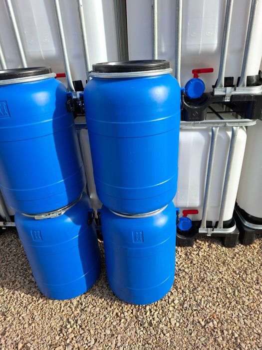 Beczka plastikowa 80l Biały teflon Spożywka