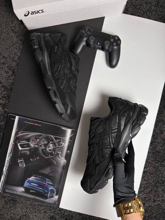 Чоловічі кросівки асікс гель нік ASICS Gel-NYC GTX All Black [41-46]