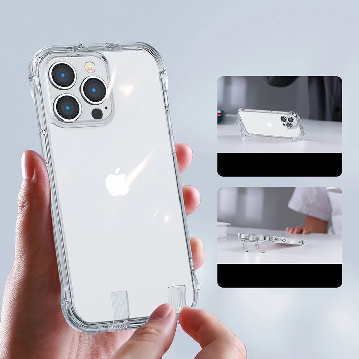 Joyroom etui pokrowiec do iPhone 14 Pro Max z haczykami podstawką