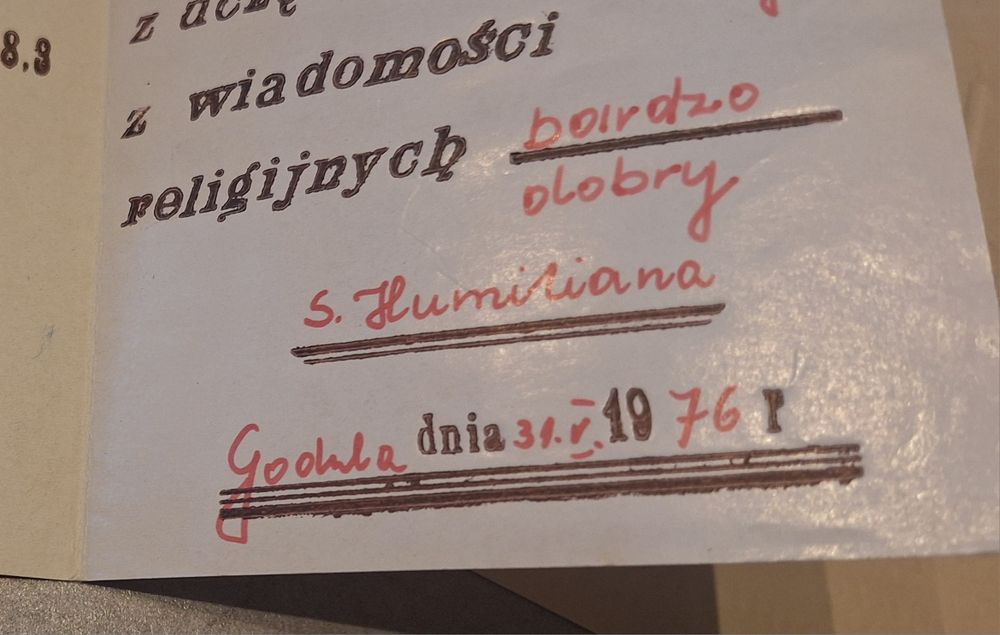 Stare kartki różne