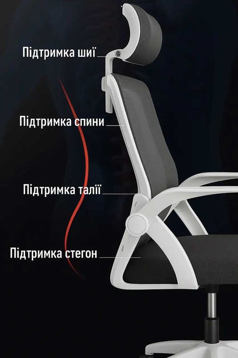 Офисное кресло эргономичное Офісне крісло нове - компьютерное, удобное