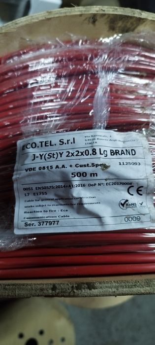 Kabel telefoniczny J-YstY 2x2x08