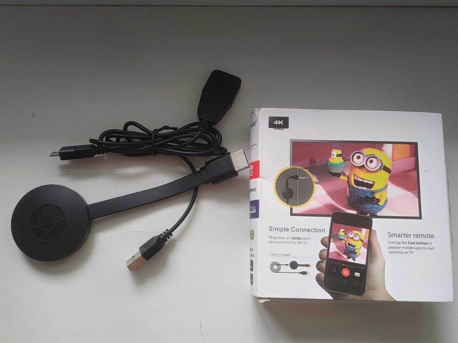 Беспроводная медиаприставка Wi-Fi Google TV Chromecast 4K