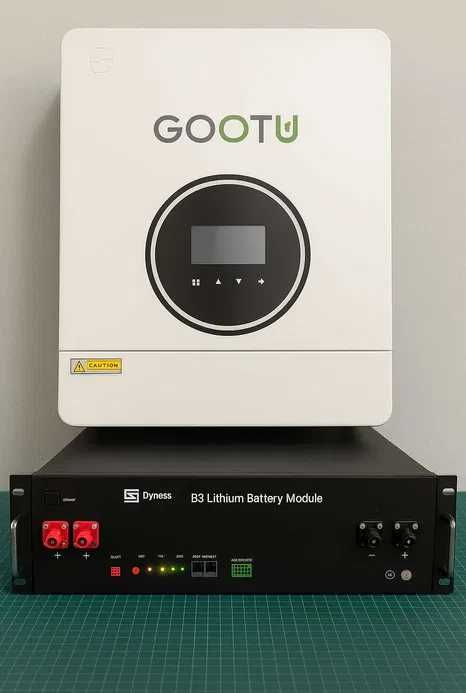 Резервного живлення 6.2кВт Інвертор + 3.6 LifePo4 48V/75Ah Акумулятор