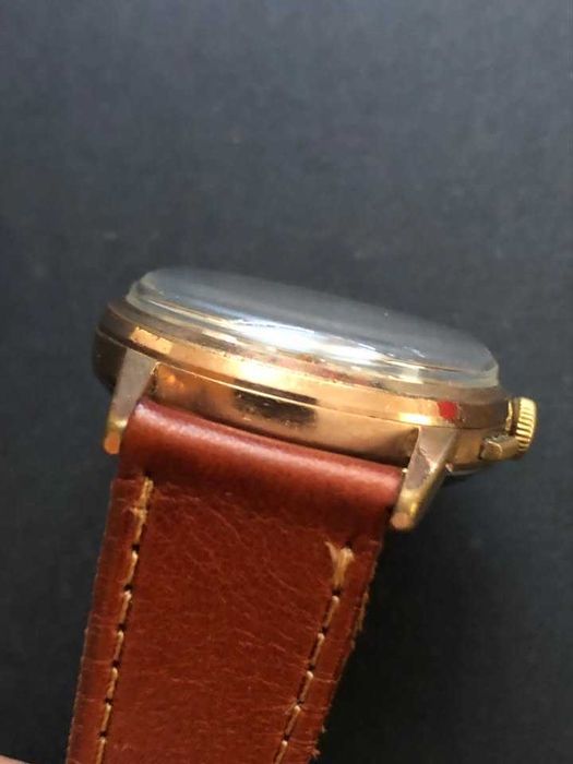 cauny cronógrafo calibre landeron 187 antigo corda relógio pulso homem