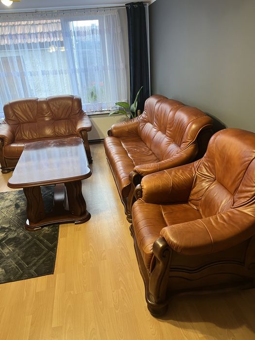 Skórzany zestaw 3,2,1