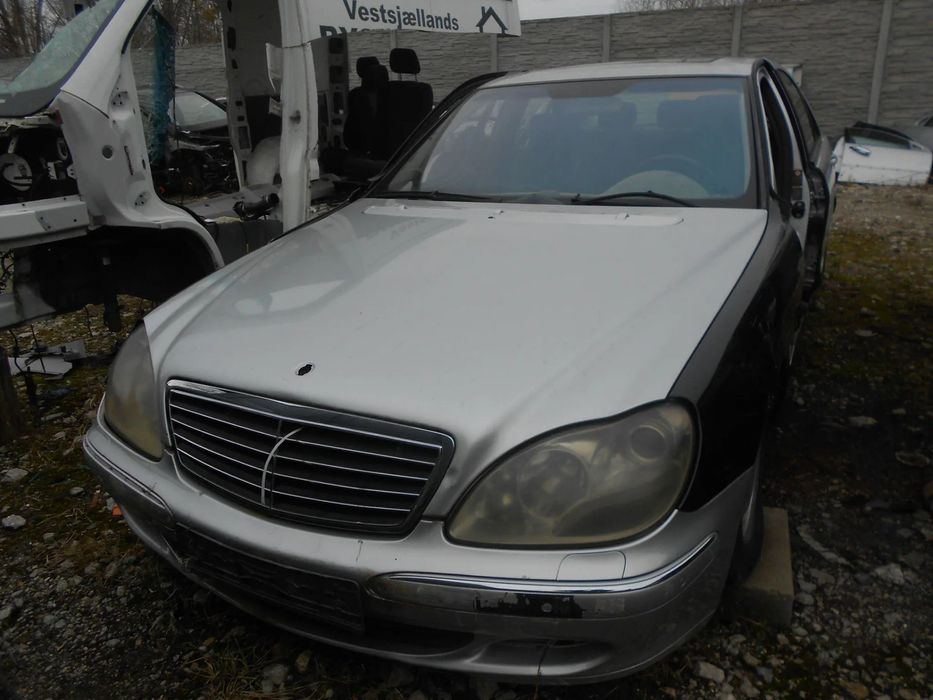 MERCEDES S KLASA S400 V8 CDI W220 KOD LAKIERU 744 SREBNY BRYLANTOWY SILNIK SKRZYNIA AUTOMATYCZNA PNEUMATYKA ZAWIESZENIE MASKA KLAPA LAMPY ZDERZAK
