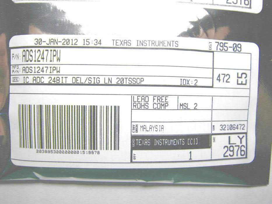 Ацп ADC TI ADS1247